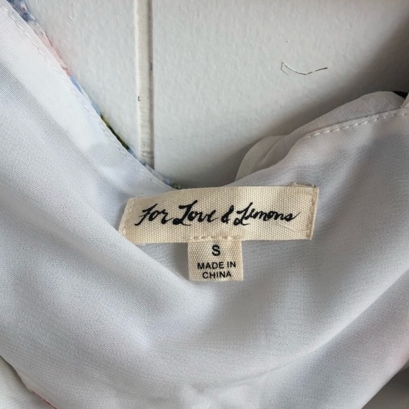 NWT For Love & Lemons St. Louis Floral Crop Top - Picture 4 of 4